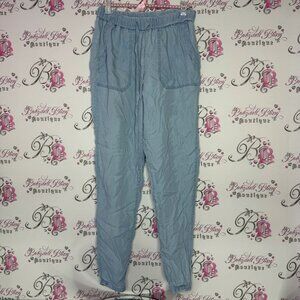 Love tree pants loose fit denim jean look soft buttery pockets lightweight luxe